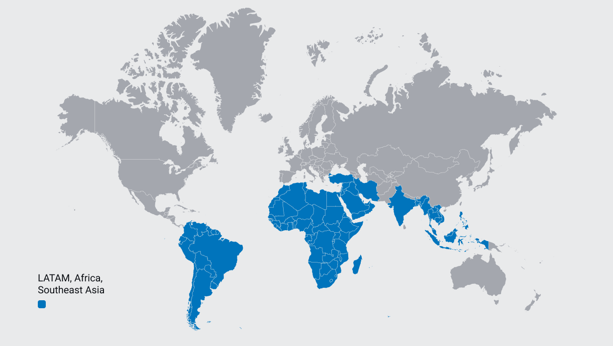 Transsion OEM page reach map