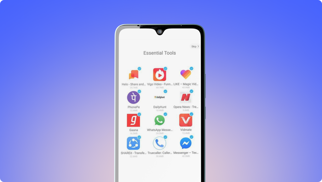 vivo device samples, mobile OEM advertising