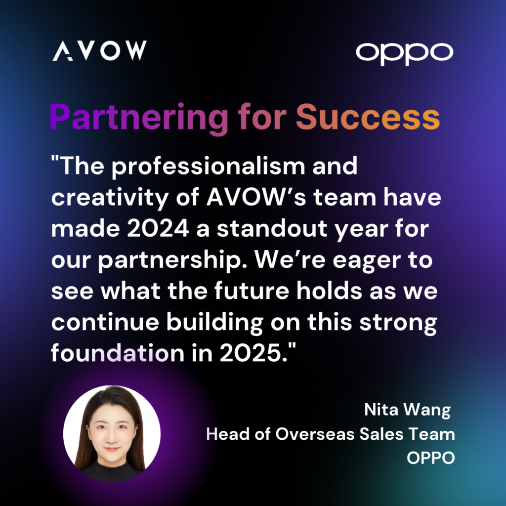 Mobile OEM Success Quote -  Nita Wang Head of Overseas Sales Team, OPPO
