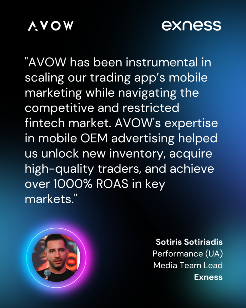 exness case study AVOW