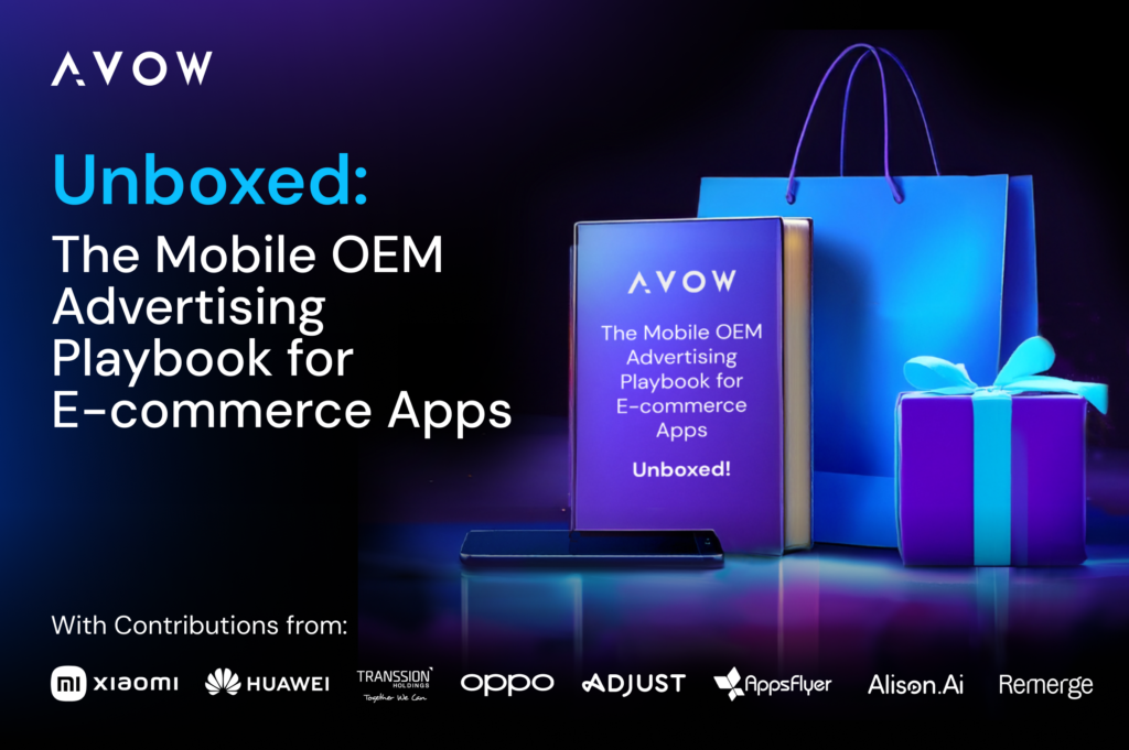 Cover of AVOW’s Unboxed e-commerce app growth guide for UA teams